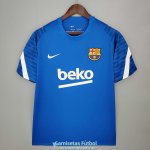 Camiseta Barcelona Training Blue II 2021/2022