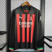 Camiseta Manga Larga AC Milan Primera Equipacion 2022/2023