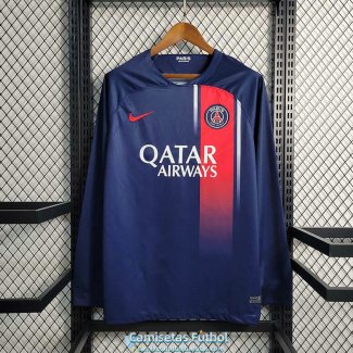 Camiseta Manga Larga PSG Primera Equipacion 2023/2024