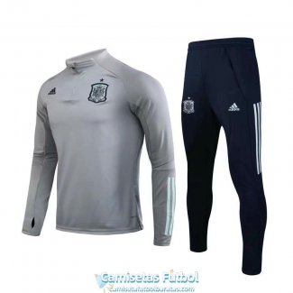 Espana Sudadera De Entrenamiento Grey + Pantalon 2020-2021