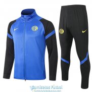 Inter Milan Chaqueta Blue + Pantalon Black 2020-2021