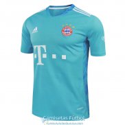 Camiseta Bayern Munich Portero Blue 2020-2021