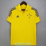 Camiseta Cruzeiro Polo Yellow 2021/2022
