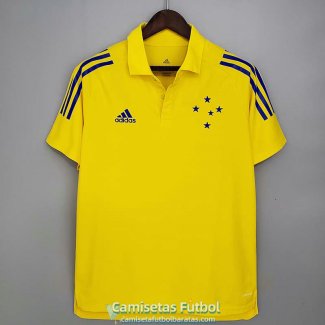 Camiseta Cruzeiro Polo Yellow 2021/2022