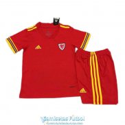 Camiseta Gales Ninos Primera Equipacion EURO 2020