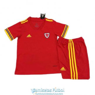 Camiseta Gales Ninos Primera Equipacion EURO 2020