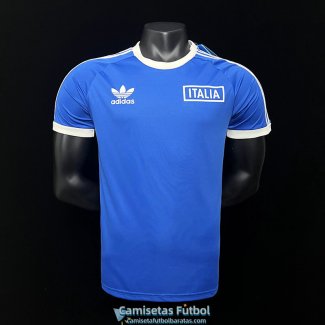 Camiseta Italia Adicolor Classics 3S Blue 2023/2024