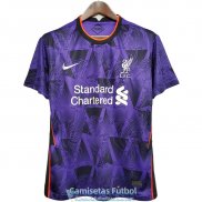 Camiseta Liverpool Training Purple Black 2020/2021