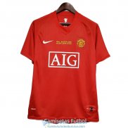 Camiseta Manchester United Retro Primera Equipacion 2007 2008