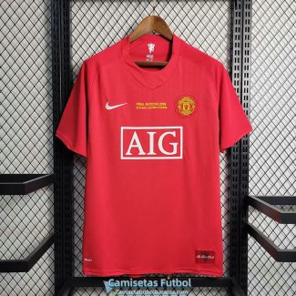 Camiseta Manchester United Retro Primera Equipacion 2007 2008