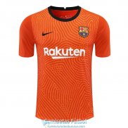 Camiseta Manga Larga Barcelona Portero Orange 2020/2021