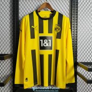 Camiseta Manga Larga Borussia Dortmund Primera Equipacion 2022/2023
