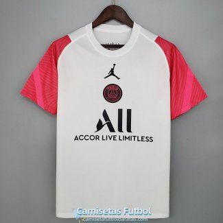 Camiseta PSG x JORDAN Training White Pink 2021/2022