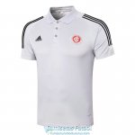 Camiseta Sport Club Internacional Polo Light Grey 2020-2021