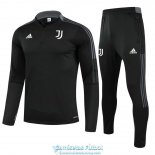 Juventus Sudadera De Entrenamiento Black + Pantalon Black 2021/2022