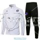 PSG x Jordan Chaqueta White Black Streak + Pantalon Black 2021/2022