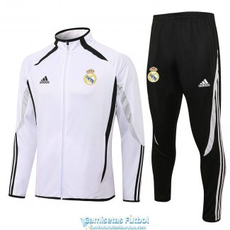 Real Madrid Chaqueta White I + Pantalon Black I 2022/2023