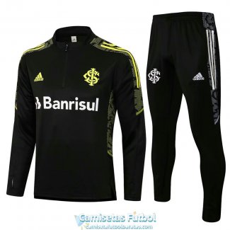 Sport Club Internacional Sudadera De Entrenamiento Black + Pantalon Black 2021/2022