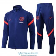 Barcelona Chaqueta Sharp Blue + Pantalon 2021/2022