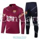 Barcelona Sudadera De Entrenamiento Burgundy + Pantalon 2020-2021