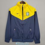 Brasil Chaqueta Rompevientos Yellow Blue II 2021/2022