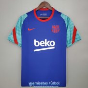 Camiseta Barcelona Training Blue Red Green 2021/2022