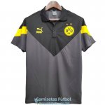 Camiseta Borussia Dortmund Polo Black Grey 2020-2021