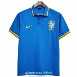 Camiseta Brasil Polo Blue 2020-2021