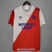 Camiseta Glasgow Rangers Retro Segunda Equipacion 1987/1988