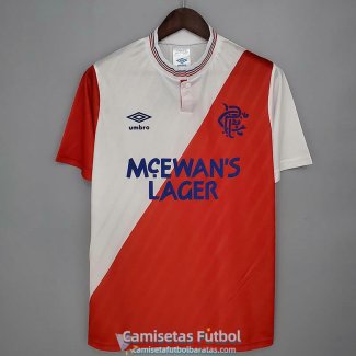 Camiseta Glasgow Rangers Retro Segunda Equipacion 1987/1988