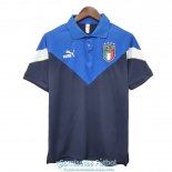 Camiseta Italia Polo Royal Blue 2020-2021