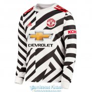 Camiseta Manga Larga Manchester United Tercera Equipacion 2020-2021