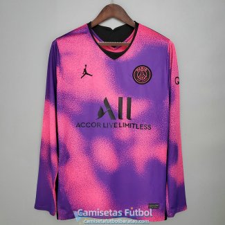 Camiseta Manga Larga PSG x Jordan Fourth 2020/2021