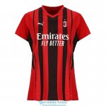 Camiseta Mujer AC Milan Primera Equipacion 2021/2022