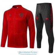 Flamengo Chaqueta Red + Pantalon Black 2021/2022