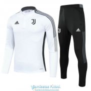 Juventus Sudadera De Entrenamiento White + Pantalon Black 2021/2022