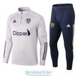 Leeds United Sudadera De Entrenamiento Grey + Pantalon 2020/2021