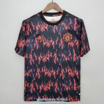 Camiseta Manchester United Pre Match Training Black Red 2022/2023