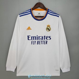 Camiseta Manga Larga Real Madrid Primera Equipacion 2021/2022