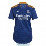 Camiseta Mujer Real Madrid Segunda Equipacion 2021/2022