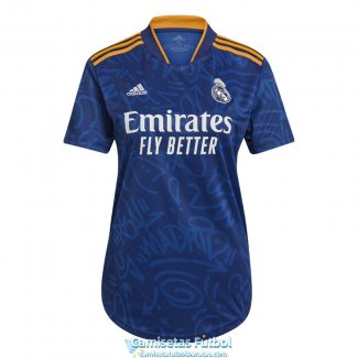 Camiseta Mujer Real Madrid Segunda Equipacion 2021/2022