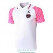 Camiseta PSG Polo White Pink 2020-2021