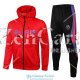 PSG x Jordan Chaqueta Capucha Red + Pantalon Black 2021/2022
