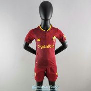 Camiseta AS Roma Ninos Primera Equipacion 2022/2023