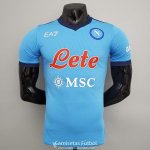 Camiseta Authentic Napoli EA7 Blue 2021/2022