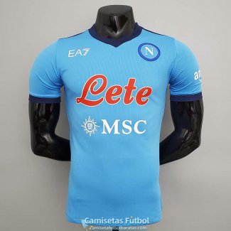 Camiseta Authentic Napoli EA7 Blue 2021/2022