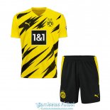 Camiseta Borussia Dortmund Ninos Primera Equipacion 2020-2021