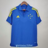 Camiseta Cruzeiro Polo Blue 2021/2022