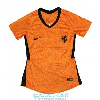 Camiseta Holanda Euro Camiseta Mujer Primera Equipacion 2020