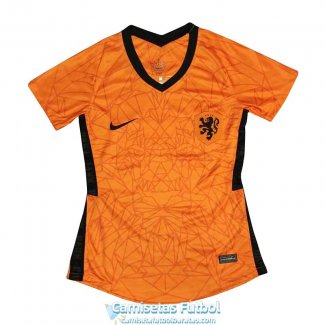 Camiseta Holanda Euro Camiseta Mujer Primera Equipacion 2020